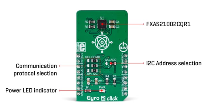 Mikroe MIKROE-3300 Gyro 2 Click